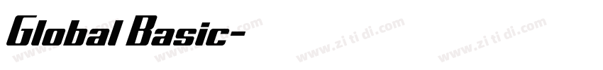 Global Basic字体转换